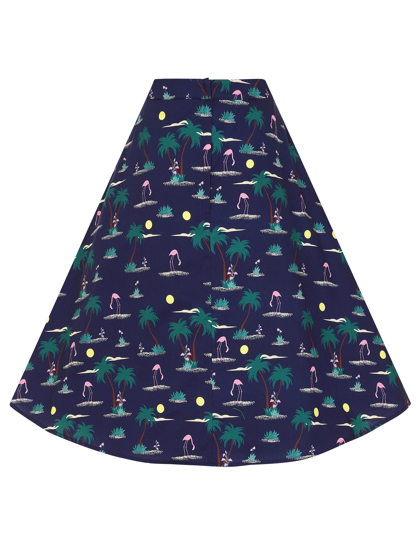 Mattie Flamingo Palm Swing Skirt