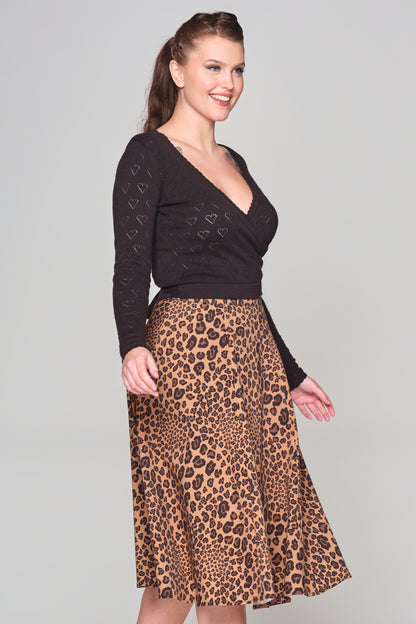 Milla Leopard Swing Skirt