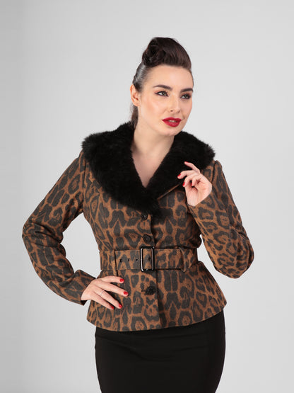 Molly Leopard Print Jacket