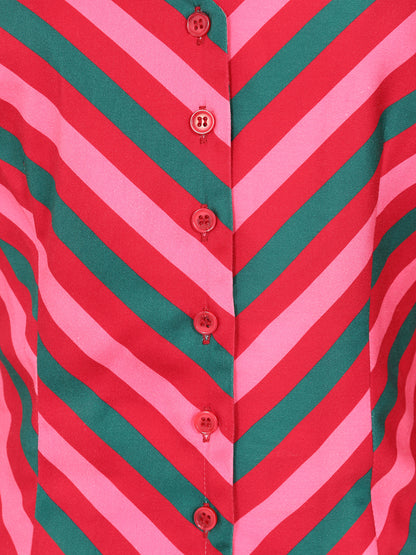 Mona Berry Stripe Shirt