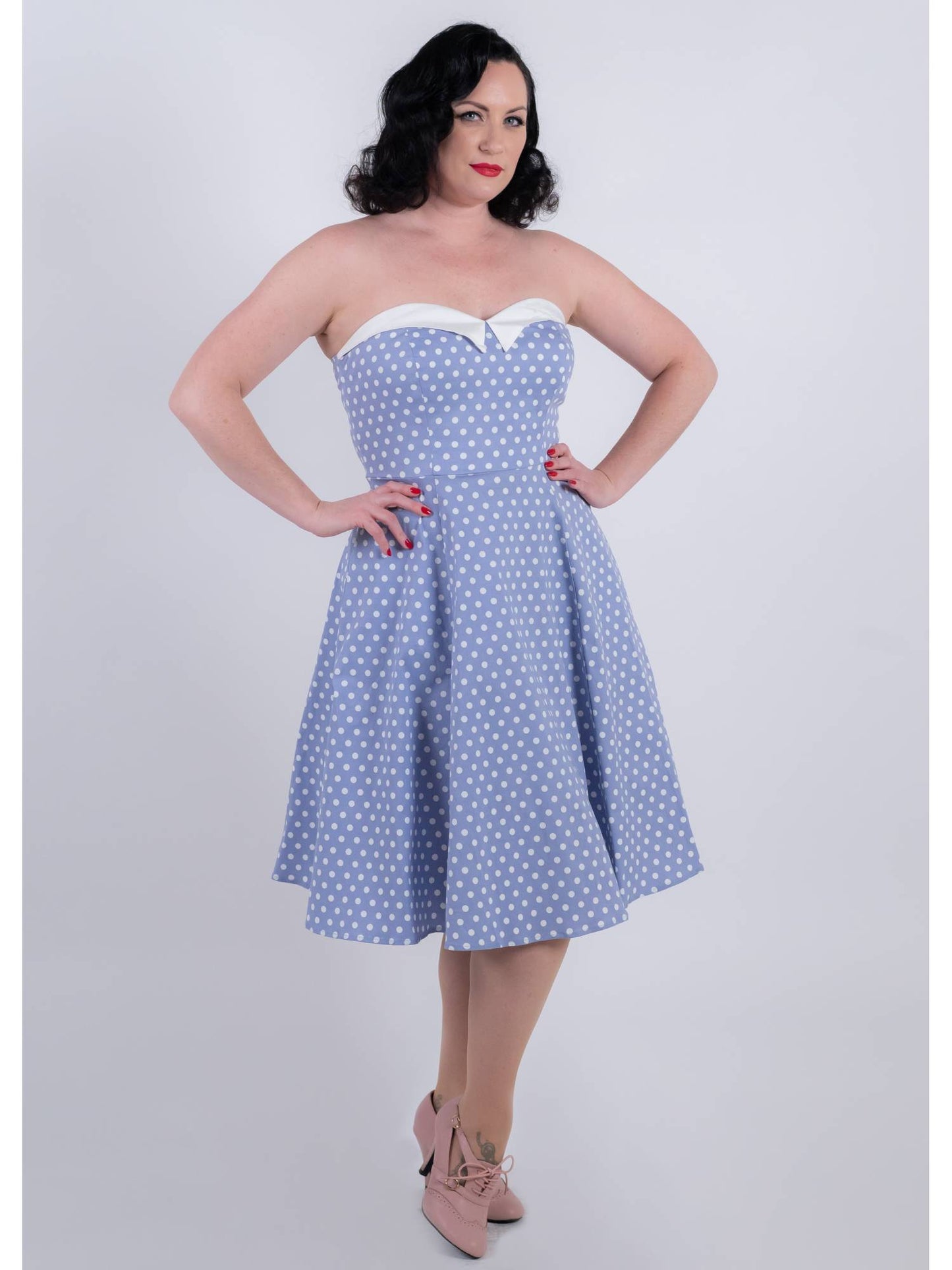 Nia Polka Dot Swing Dress Set