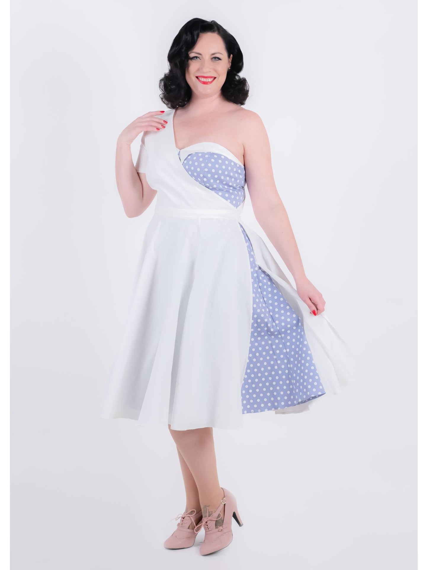 Nia Polka Dot Swing Dress Set