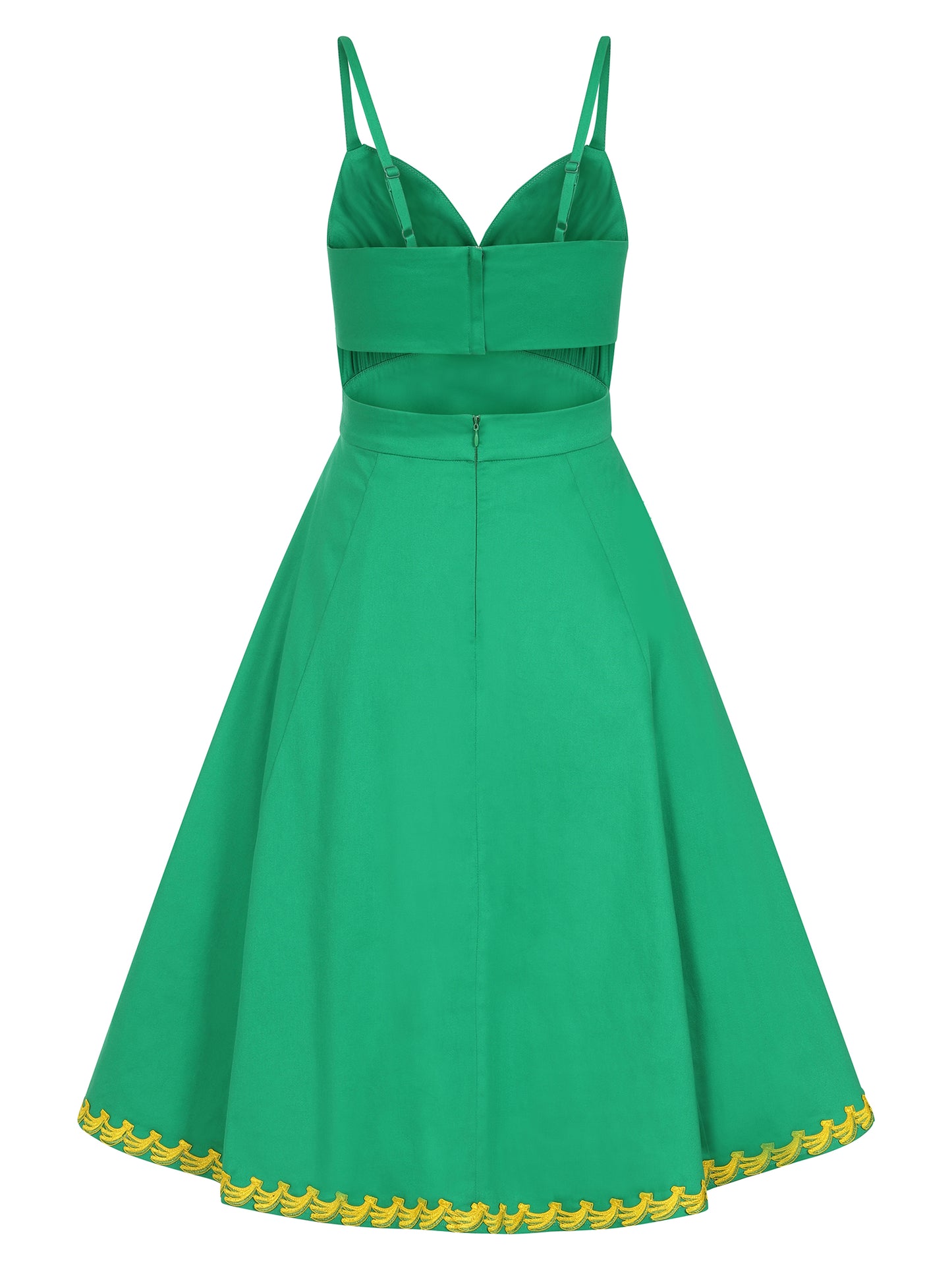 Opal Banana Trim Flared Dress