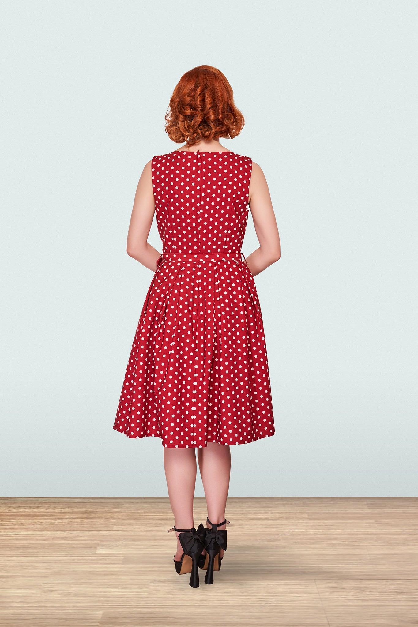 Patty Polka Flared Dress