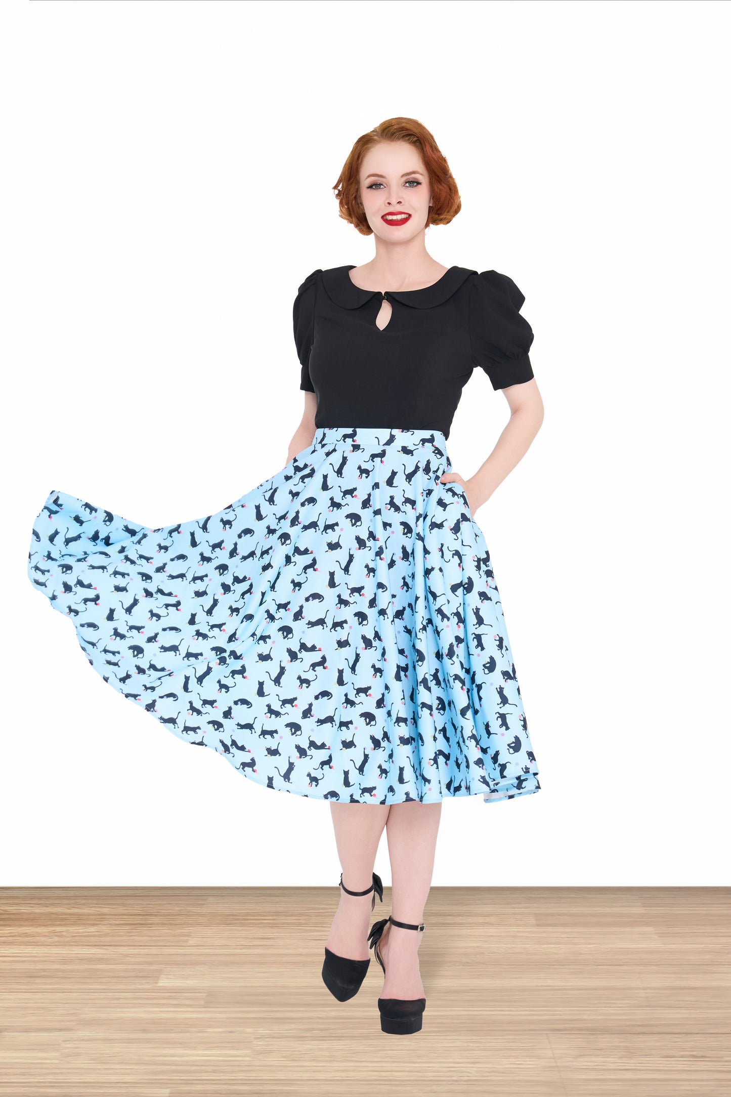 Peggy Sue Cat Skirt