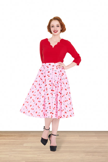 Peggy Sue Cherry Skirt