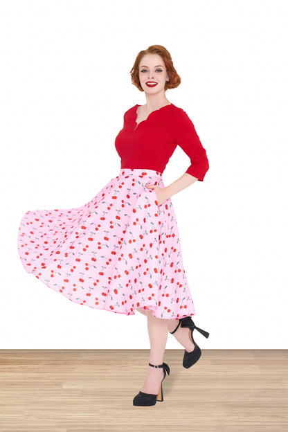 Peggy Sue Cherry Skirt