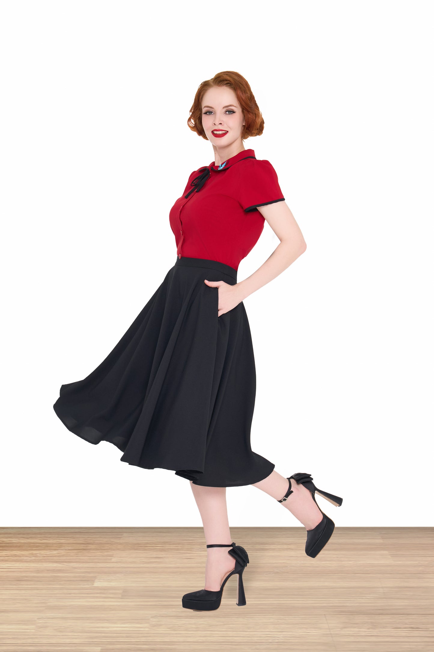 Peggy Sue Skirt Black