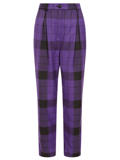 Rada Violet Check Trousers