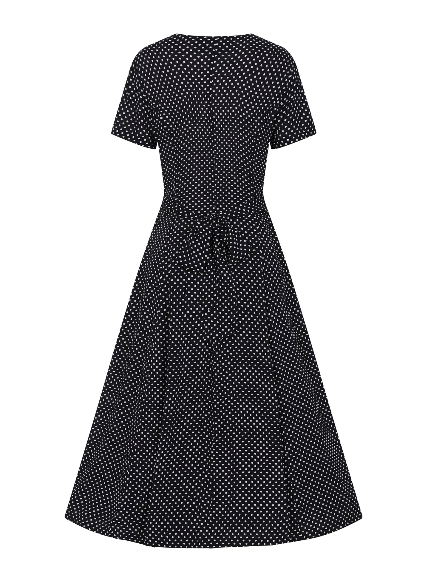 Riley Mini Polka Flared Dress