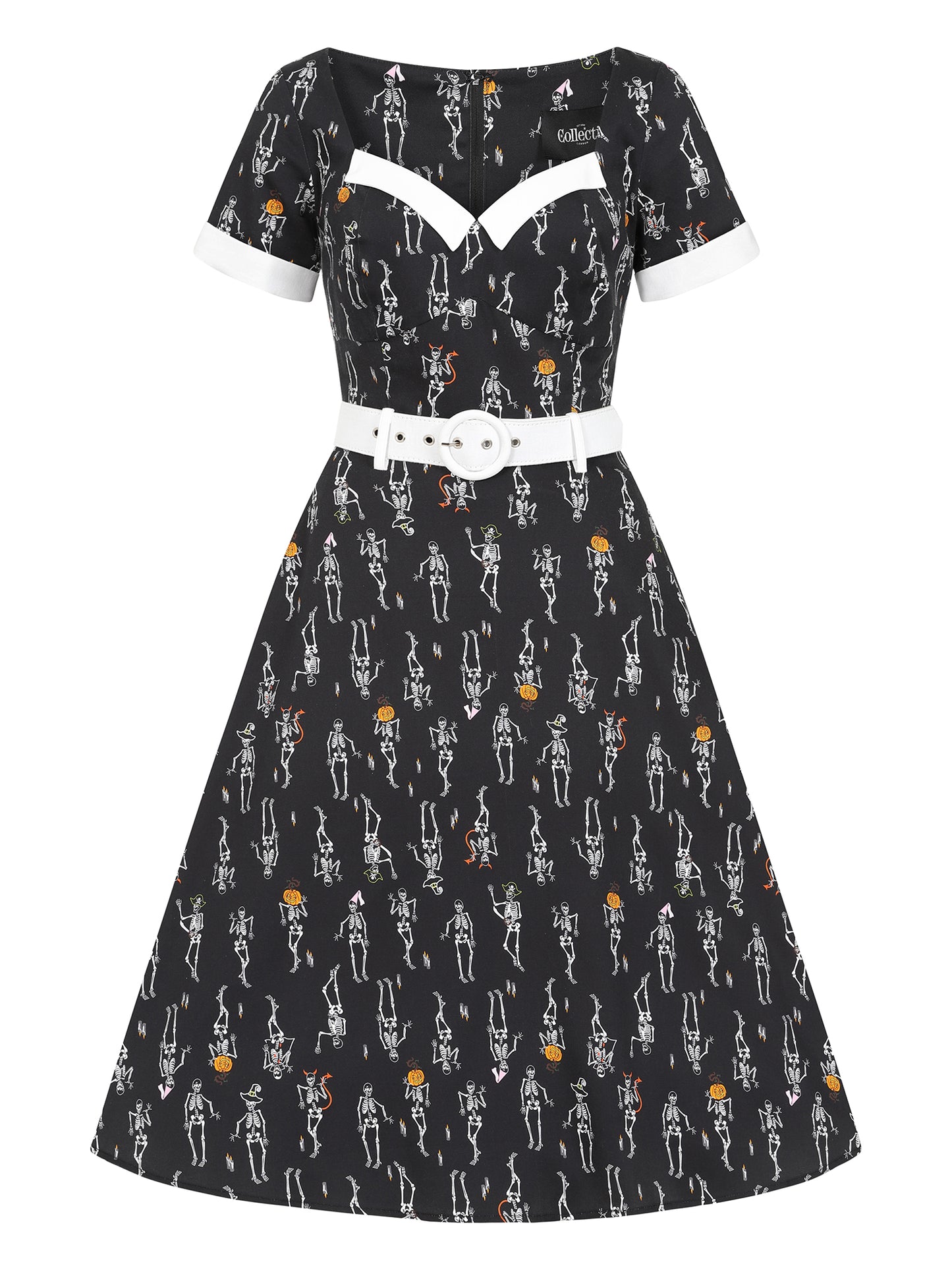 Roberta Skeleton Boo-gie Swing Dress