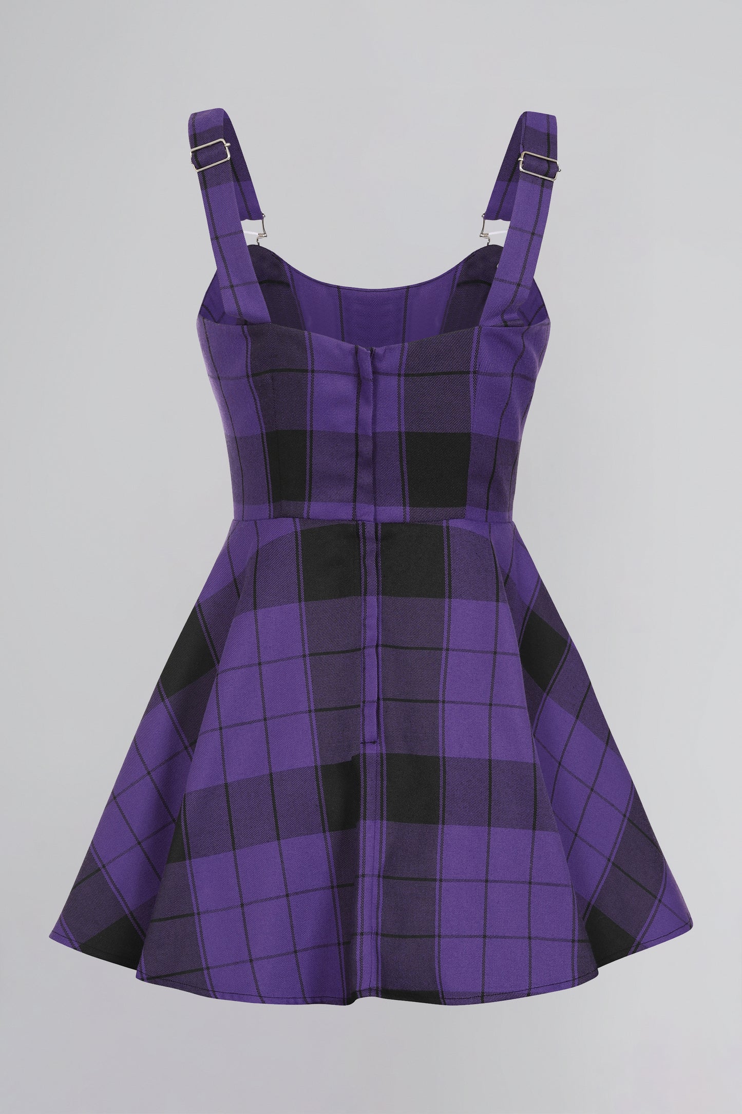 Rochelle Violet Check Skater Dress