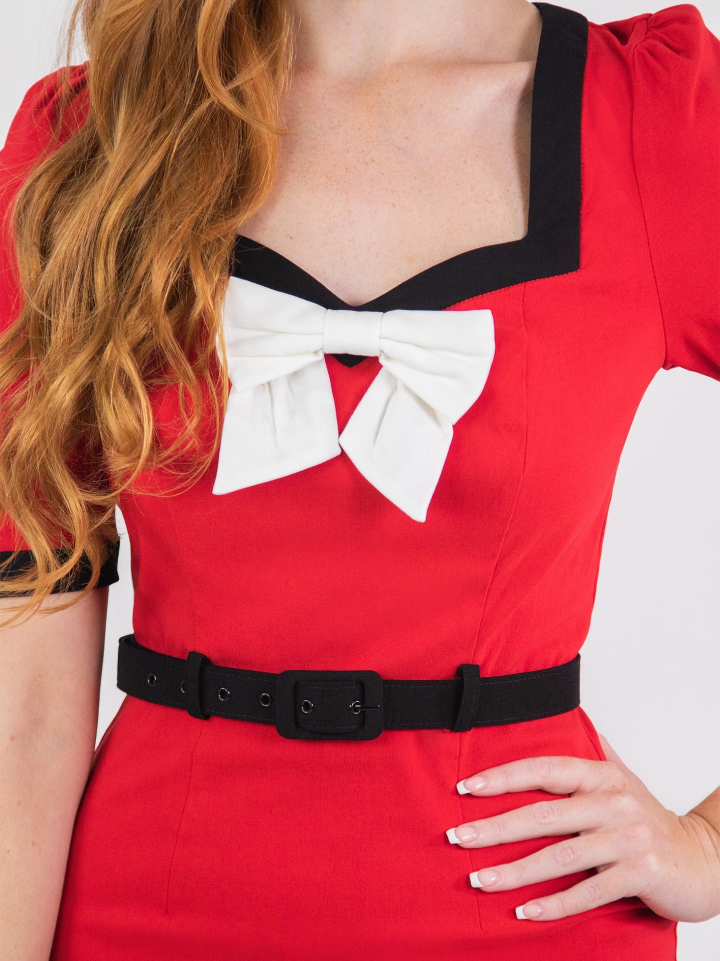 Sadie 50s Pencil Dress Red