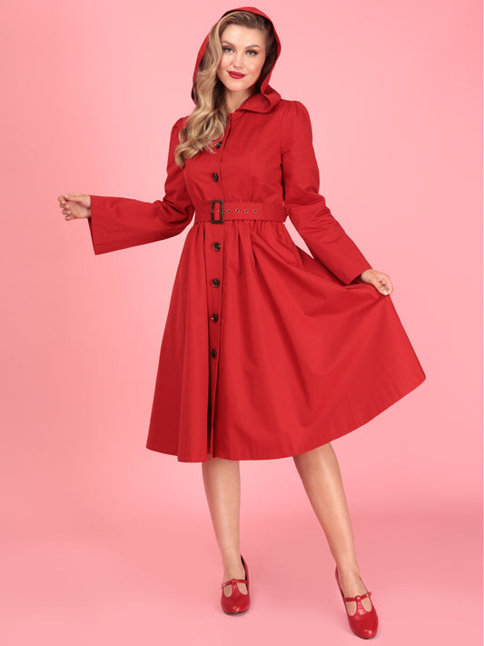 Sarah Hooded Trench Coat