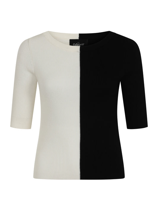 Savannah Contrast Knitted Top