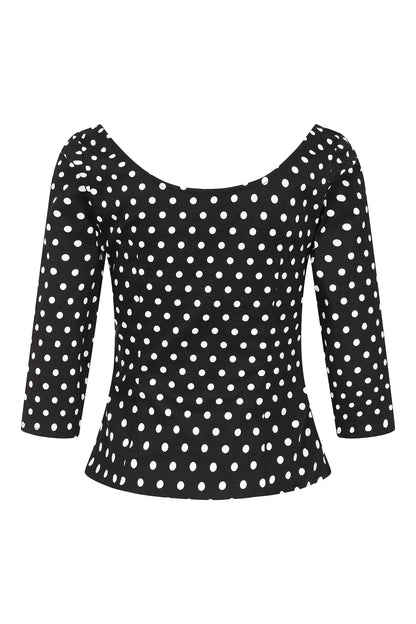 Suzy Polka Top