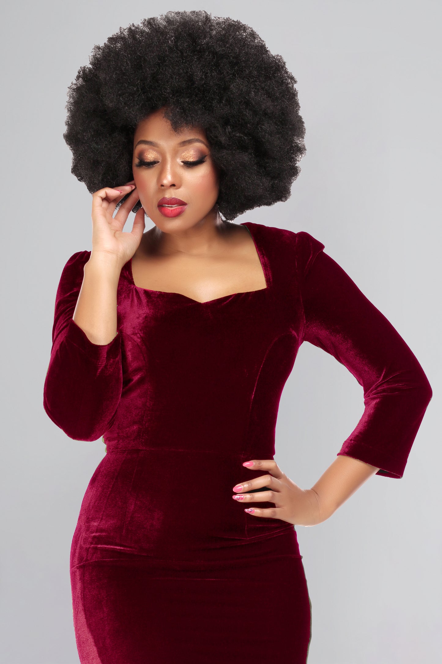 Vanessa Velvet Pencil Dress