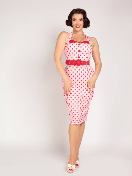 Wanda Polka Dot Pencil Dress