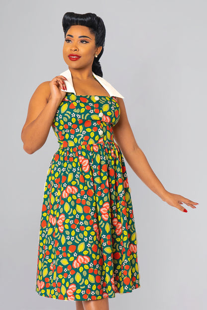 Waverly Strawberry Patch Swing Dress