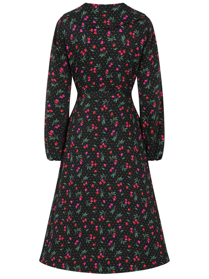 Yui Sweetheart Cherry Swing Dress