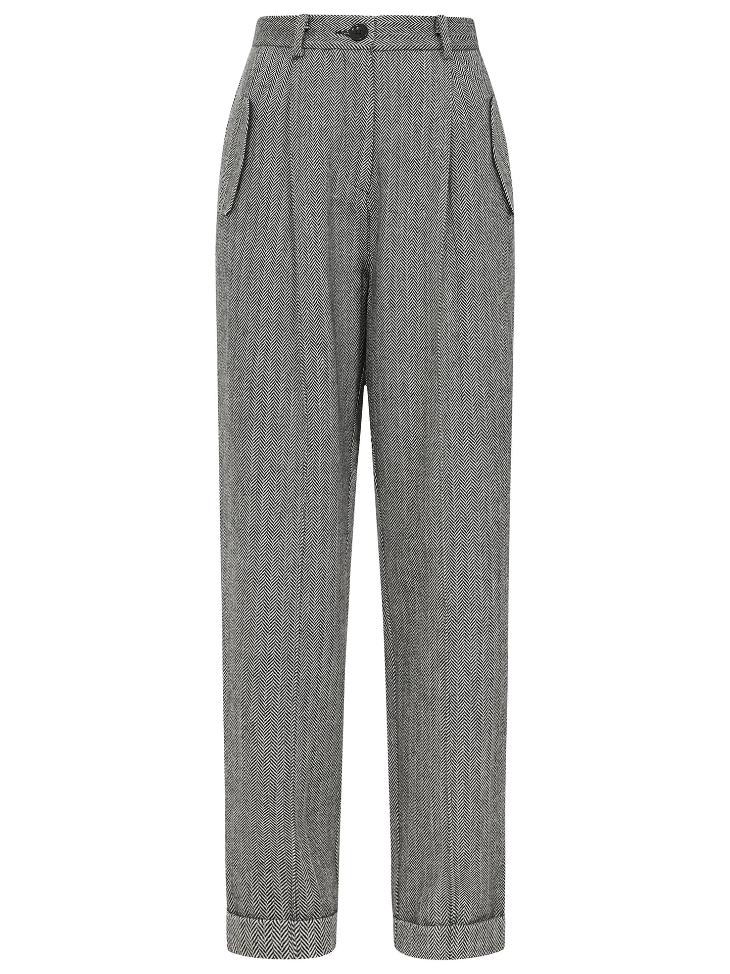 Zuri Herringbone Trousers