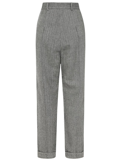 Zuri Herringbone Trousers