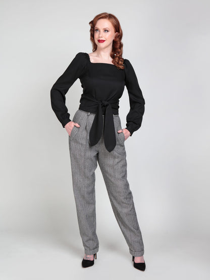 Zuri Herringbone Trousers